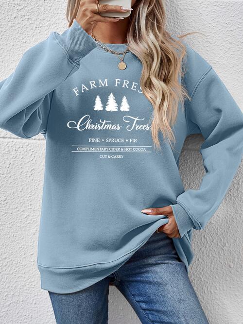 Farm Fresh Christmas Tree Sweatshirt-Multiple Color Options