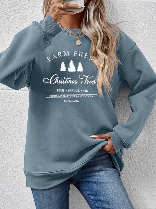 Farm Fresh Christmas Tree Sweatshirt-Multiple Color Options