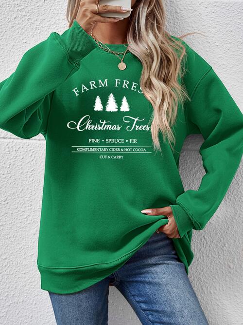 Farm Fresh Christmas Tree Sweatshirt-Multiple Color Options