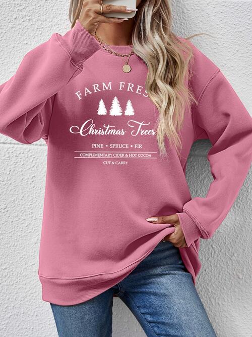 Farm Fresh Christmas Tree Sweatshirt-Multiple Color Options