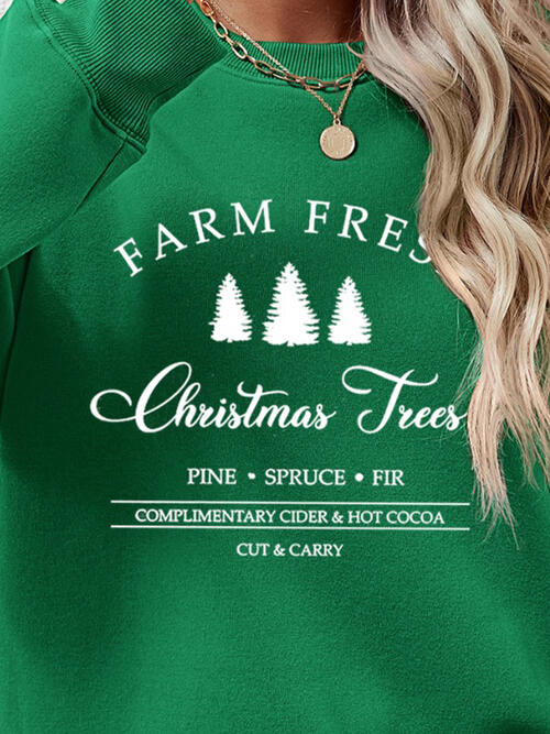 Farm Fresh Christmas Tree Sweatshirt-Multiple Color Options